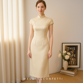The Solerie Flare Sleeves Cheongsam Gown
