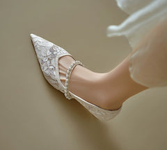 The Aspher Wedding Bridal Silver Heels