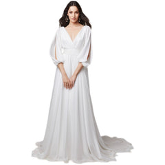 The Hera Wedding Bridal Long Sleeve Gown