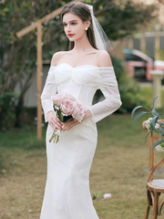 The Leselle Wedding Bridal Off Shoulder Gown