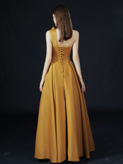 The Hyacinth Toga Gold Gown