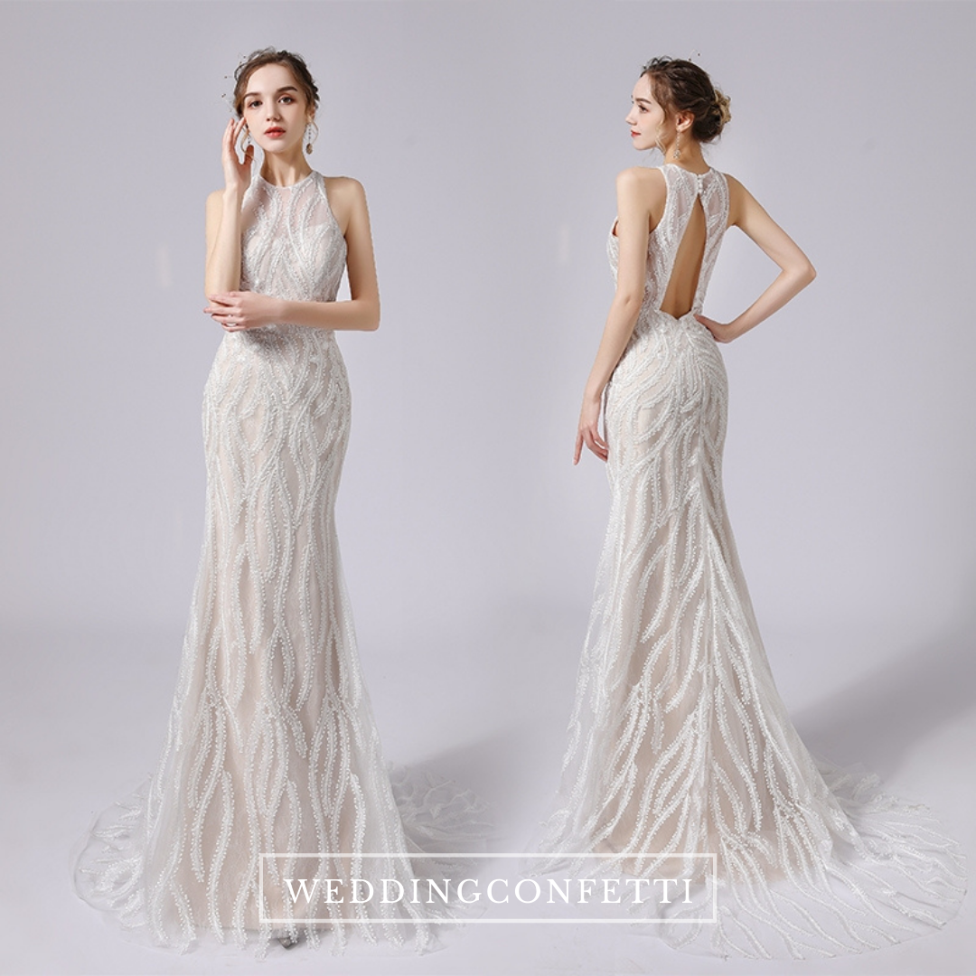 The Jalone Wedding Bridal Halter Gown