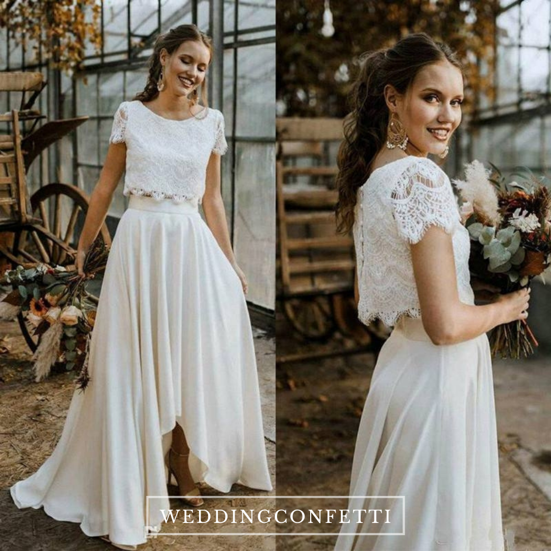 The Haisley Wedding Bridal Separates Cropped Top & Skirt (Customisable)