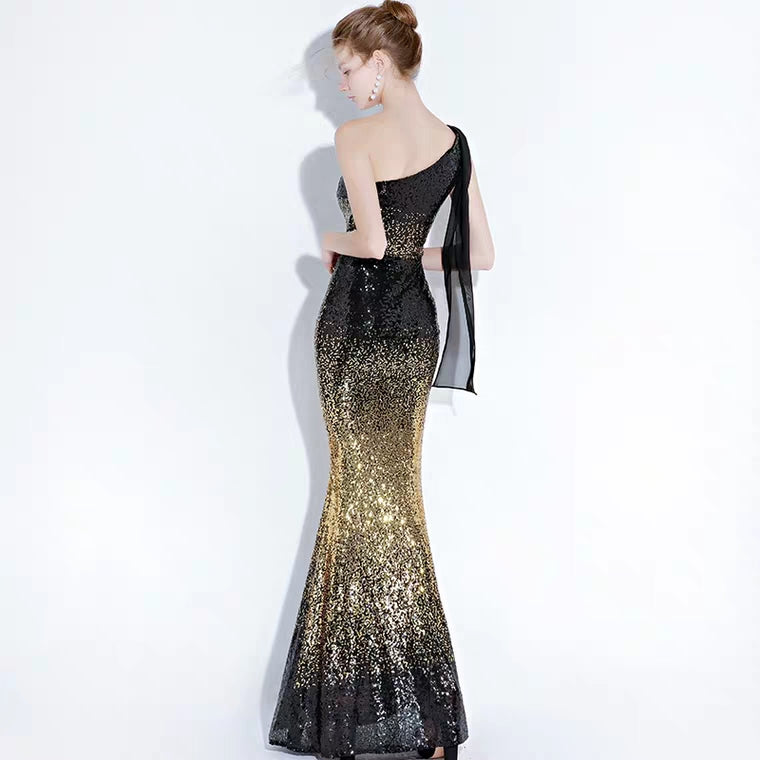 The Lynne Sequined Ombre Gown