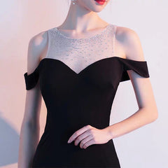 The Tiffanie Black Off Shoulder Gown