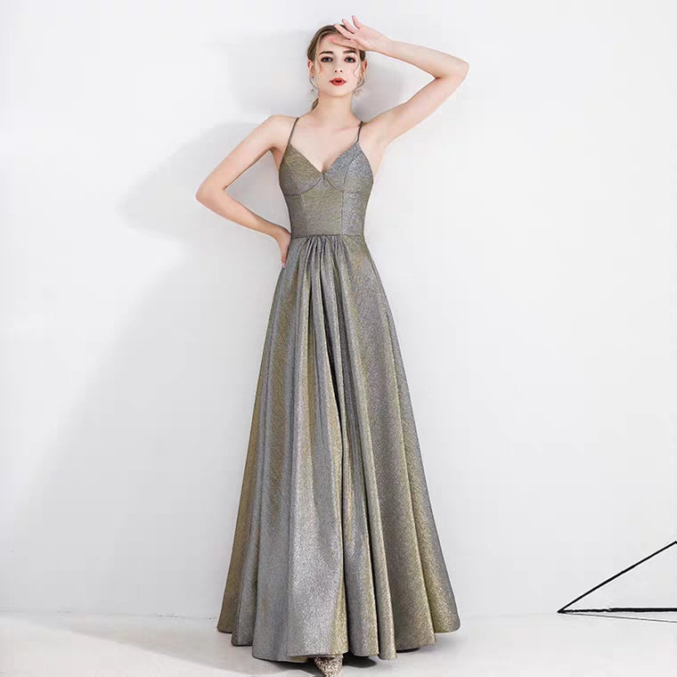 The Kris Ombre Gold Sleeveless Gown