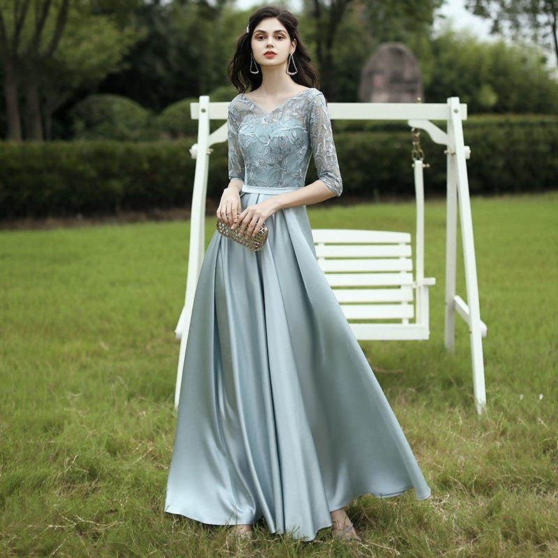 The Rayna Long Sleeves Gown (Various Colours)