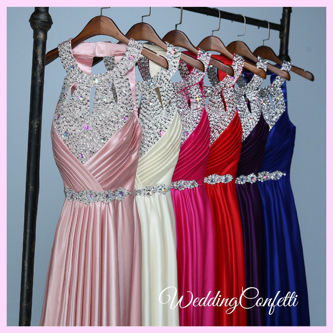 The Lovelia Halter Evening Gown (Many Colours Available)