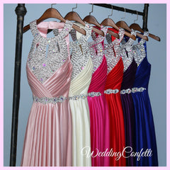 The Lovelia Halter Evening Gown (Many Colours Available)