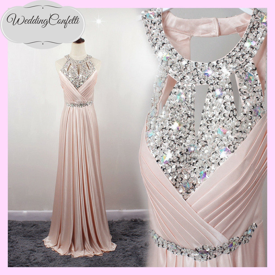 The Lovelia Halter Evening Gown (Many Colours Available)