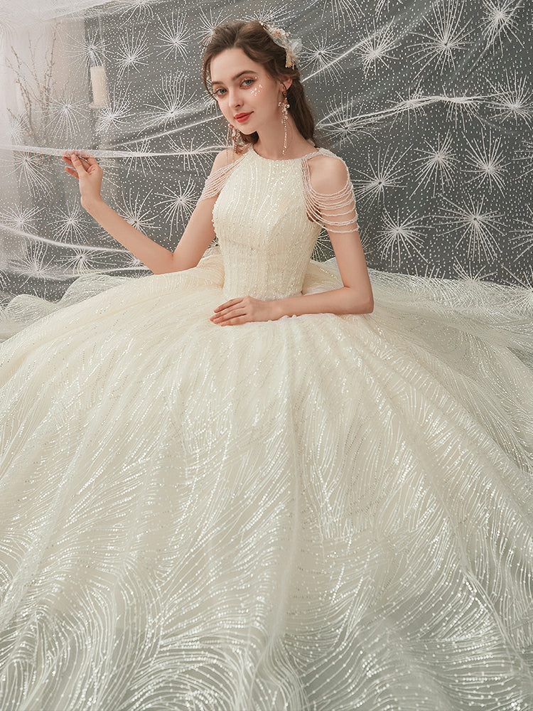 The Ileana Wedding Bridal Sleeveless Gown