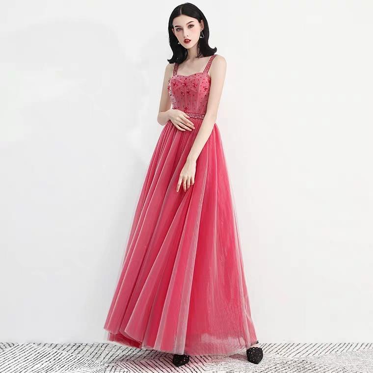 The Fayer Pink Sleeveless Gown