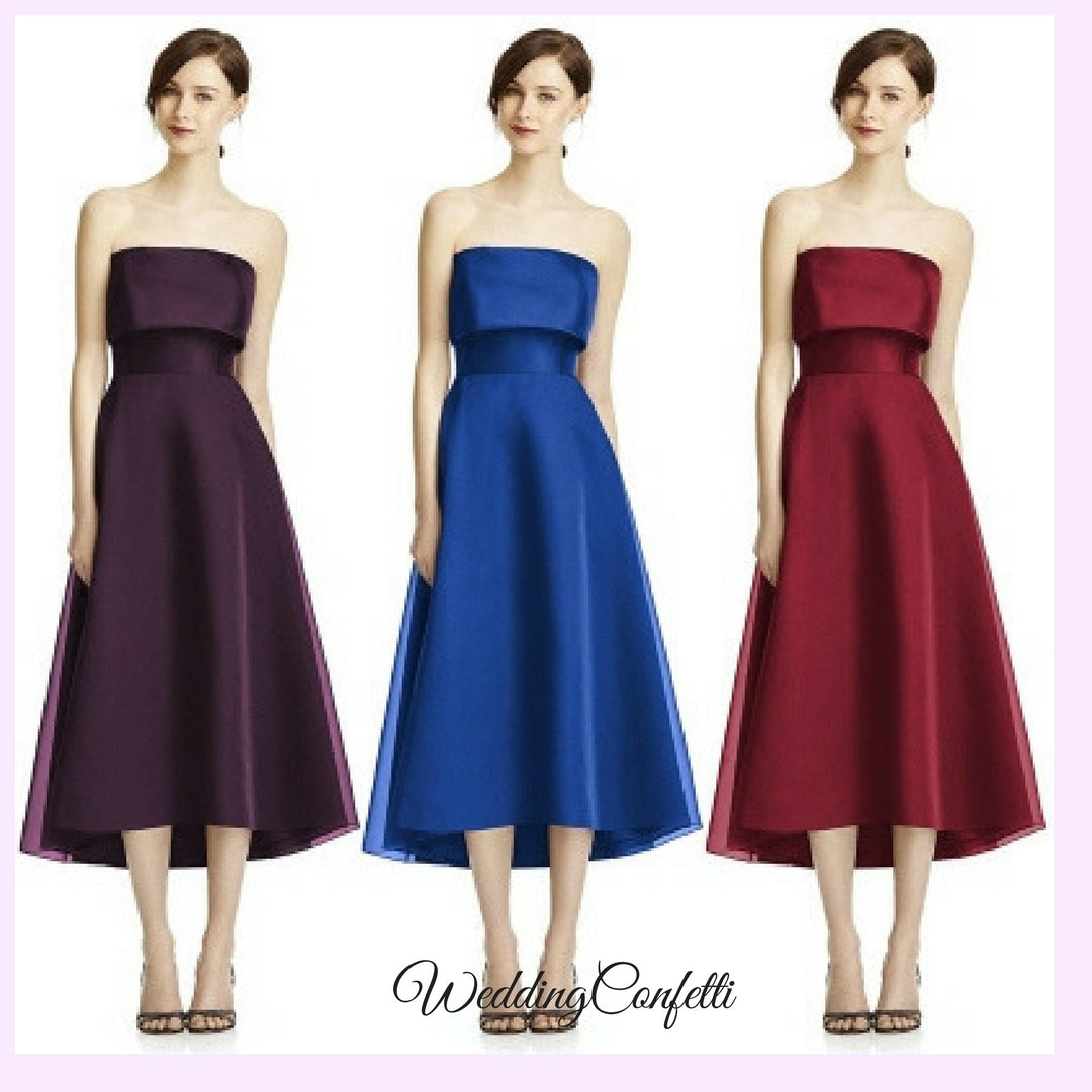 The Raquel Satin Tube Dress