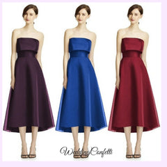 The Raquel Satin Tube Dress