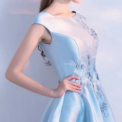 The Orient Blue / Gold Sleeveless Floral Gown