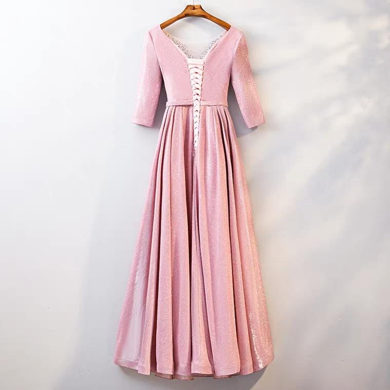 The Cailey Iridescent Long Sleeves Gown (Available in 4 colours)
