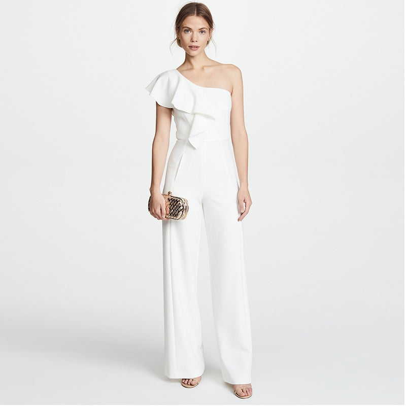 The Tetris White Toga Jumpsuit