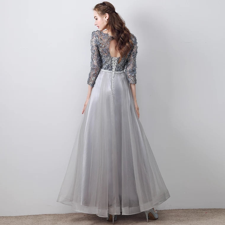 The Tania Long Sleeves Evening Gown (Available in 2 colours)