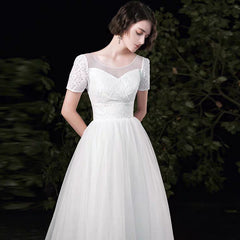 The Paisley Wedding Bridal Short Sleeves Gown