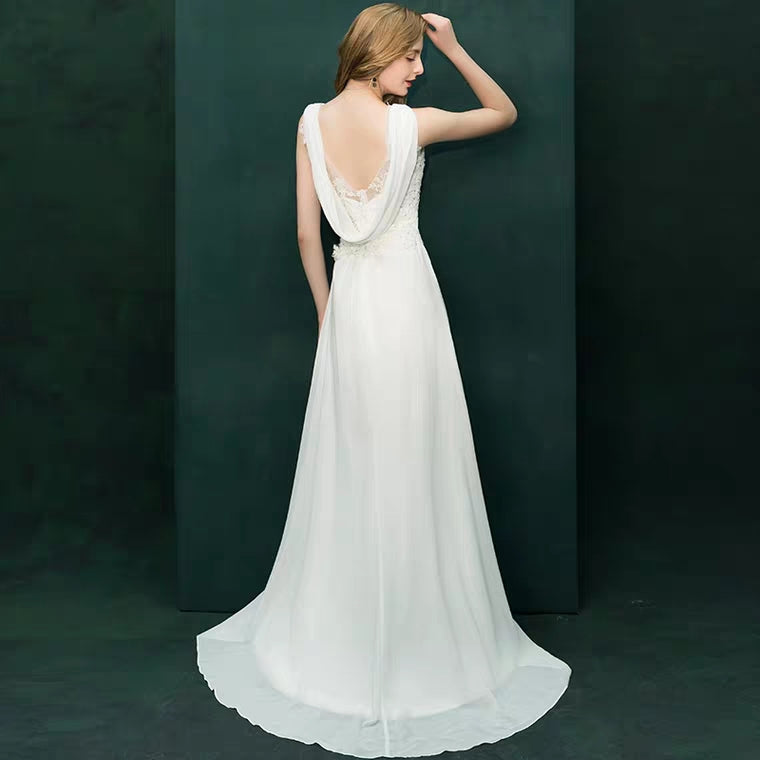 The Renaya Wedding Bridal Sleeveless Gown