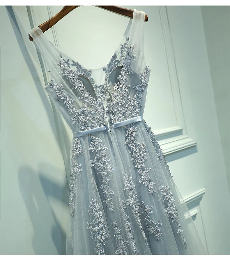 The Serena Tulle Sleeveless Gown