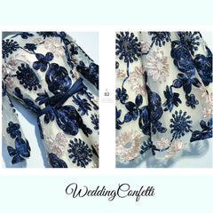 The Ophelia Blue Long Sleeve Lace Dress