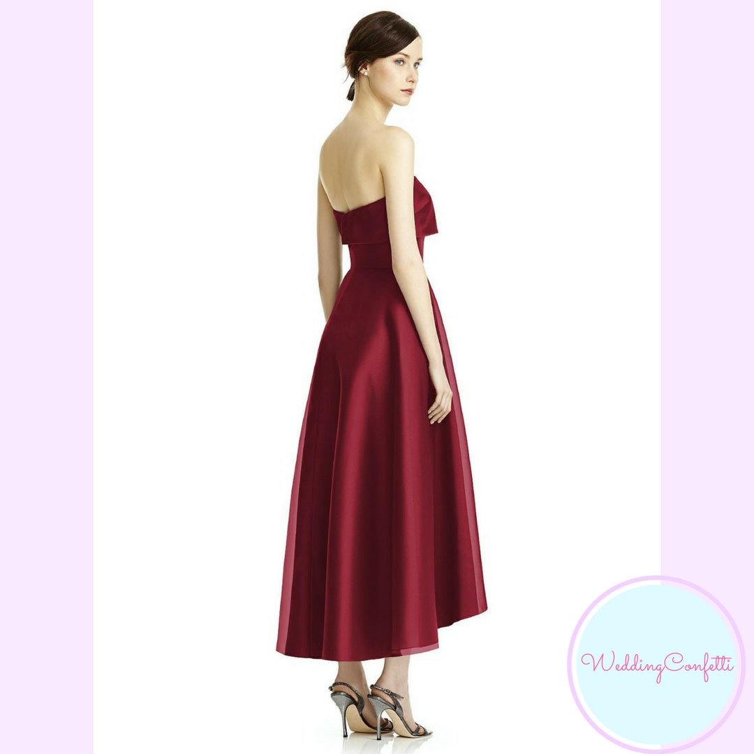 The Raquel Satin Tube Dress