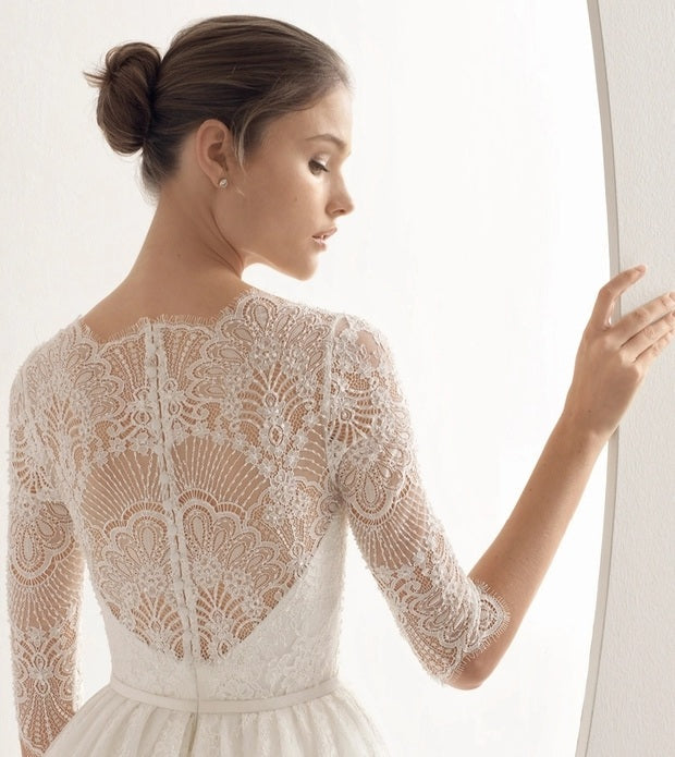 The Lorraine Wedding Bridal Midi Gown