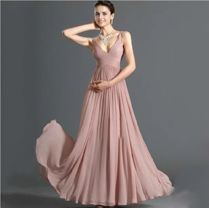 The Lorraine Chiffon Bridesmaid Dress (Customisable)
