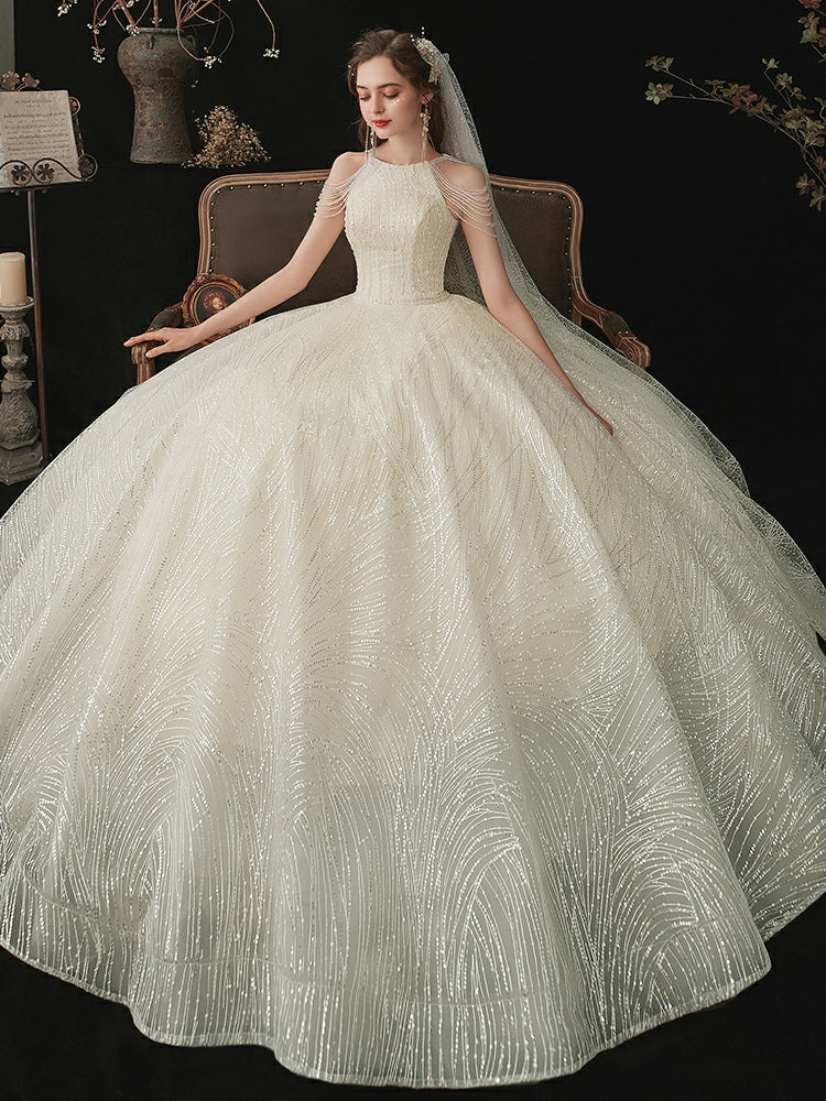 The Ileana Wedding Bridal Sleeveless Gown