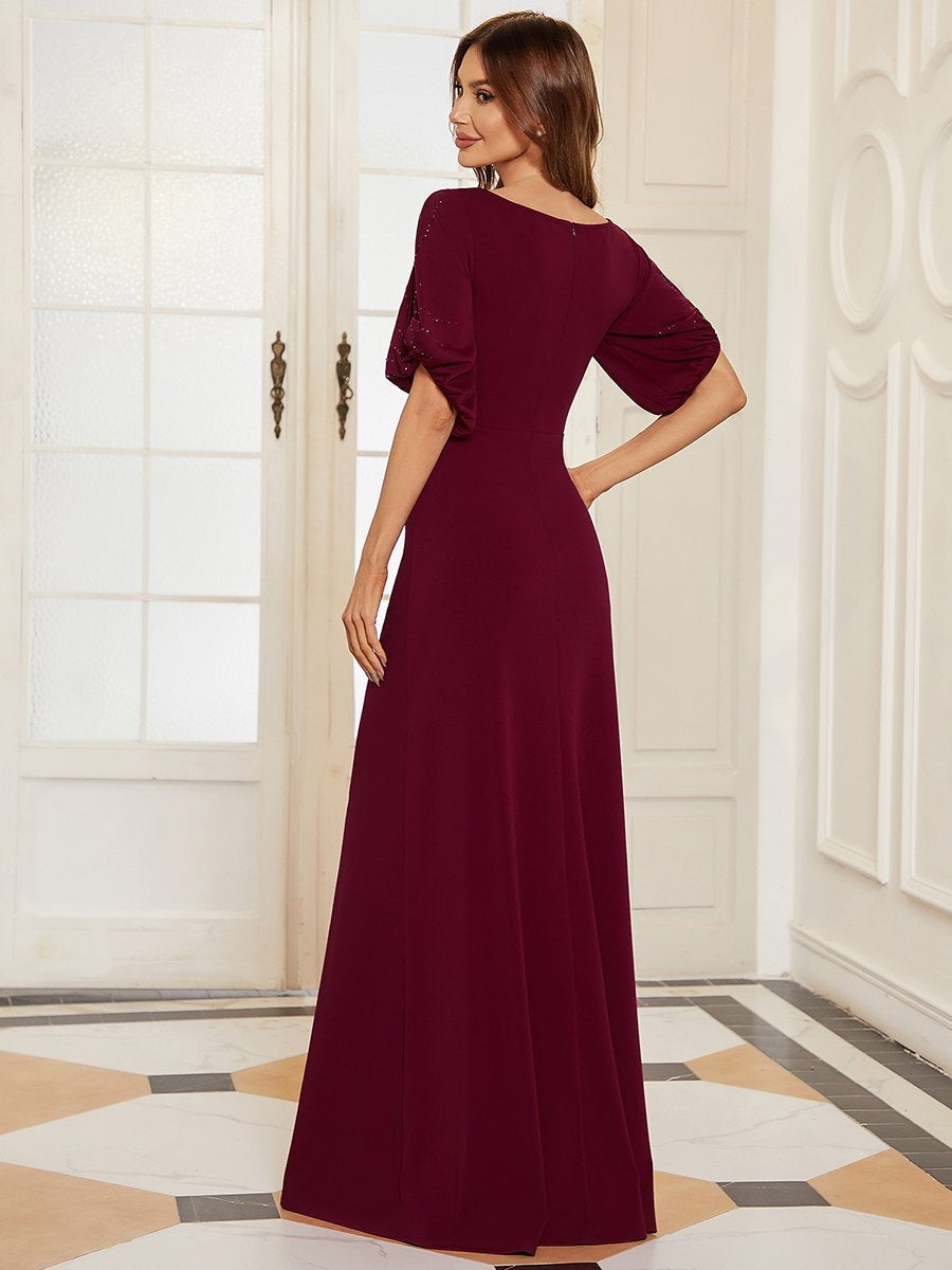 The Artemisia Flare Short Sleeves Gown (Available in 3 Colours)