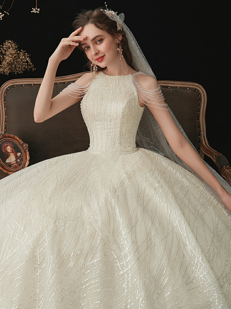 The Ileana Wedding Bridal Sleeveless Gown