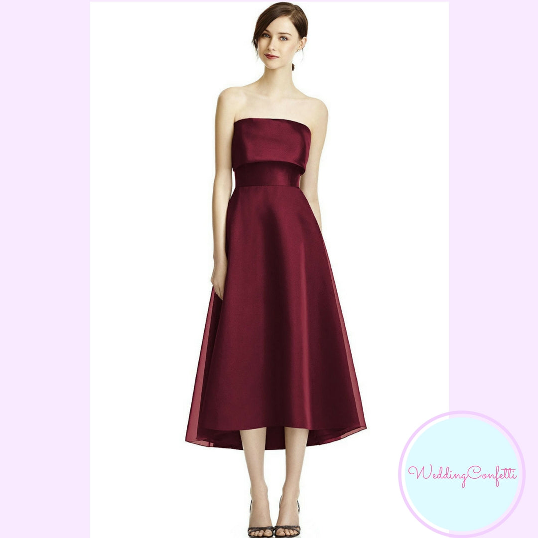 The Raquel Satin Tube Dress