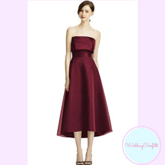 The Raquel Satin Tube Dress