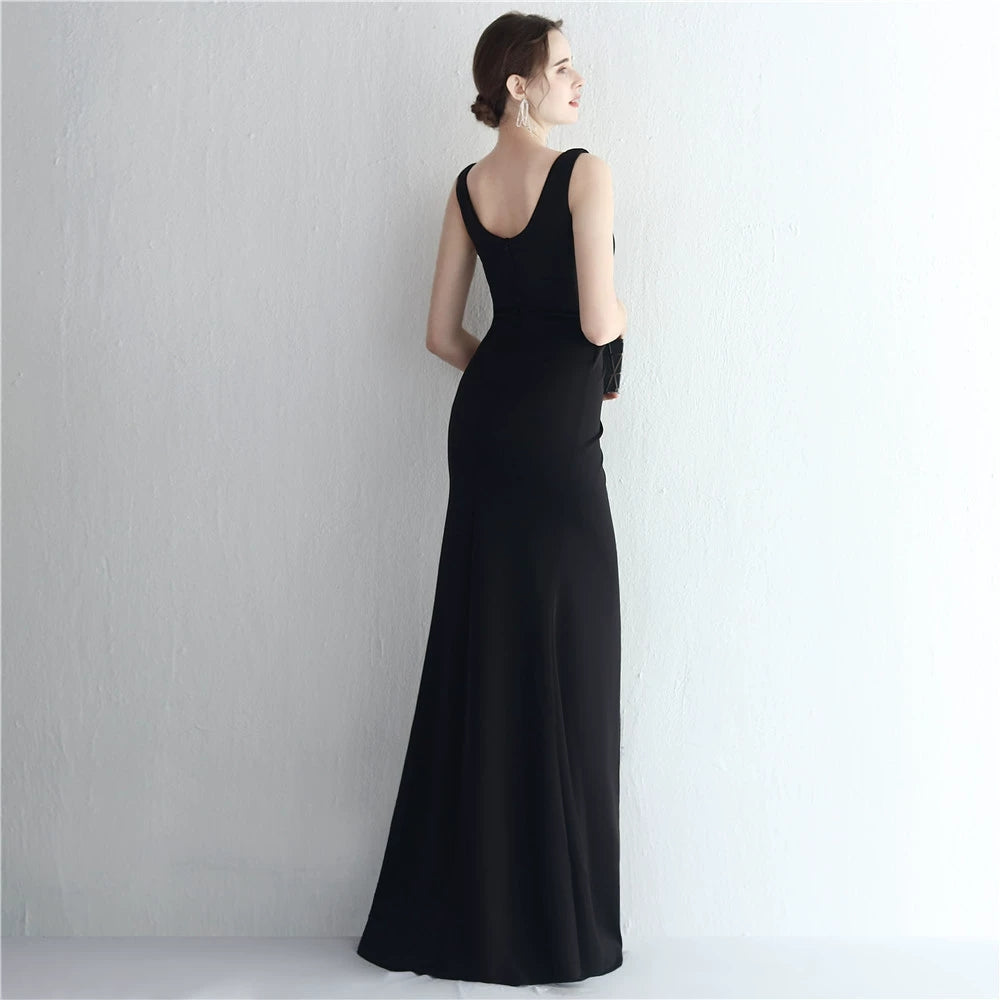 The Arissa Blue/Red/Black/Green/White Sleeveless Mermaid Dress