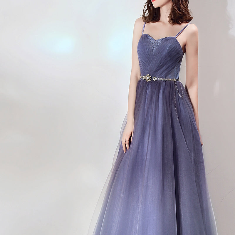 The Cassie Blue Ombre Sleeveless Gown