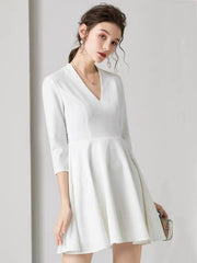 The Rochelle Short Lace Back Gown