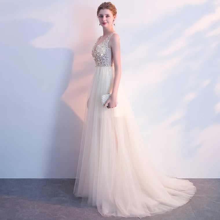 The Sophiela Glittery Sleeveless Sequins Gown (Available in 2 colours)