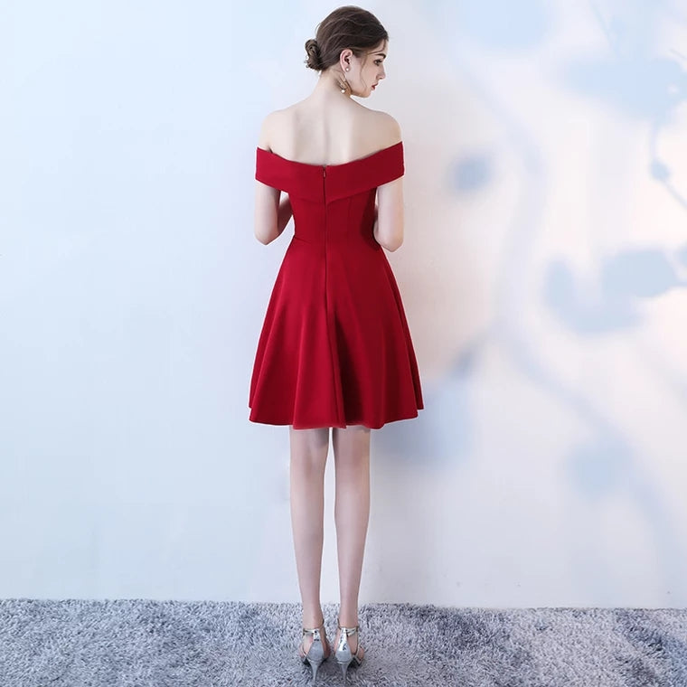 The Sellina Off Shoulder Cocktail Dress (Available in 4 colours)