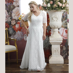 The Lilette Wedding Bridal Lace Sleeves Gown