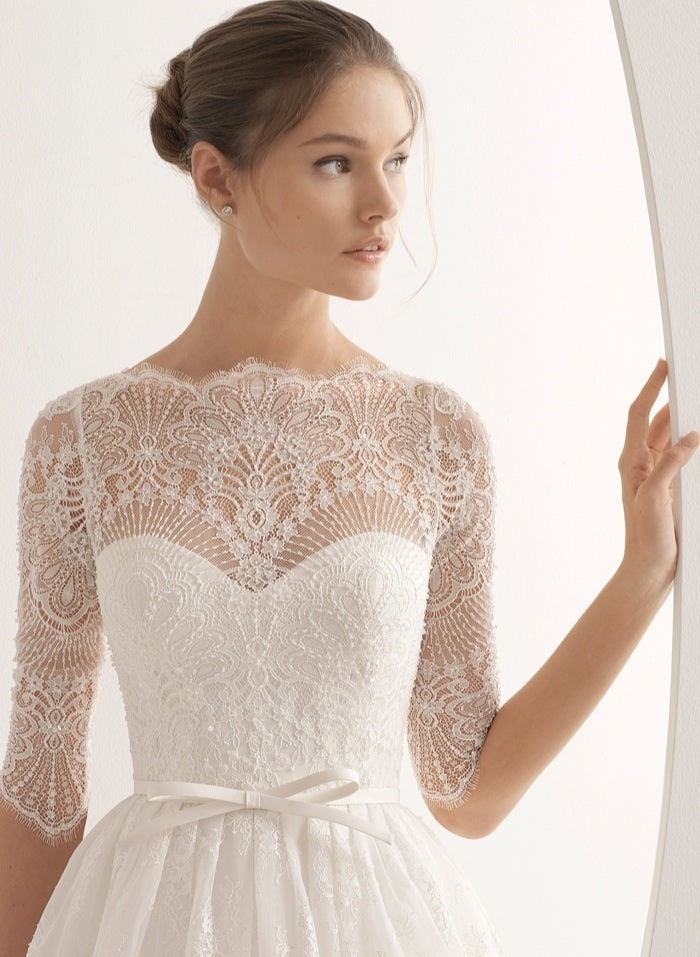 The Lorraine Wedding Bridal Midi Gown