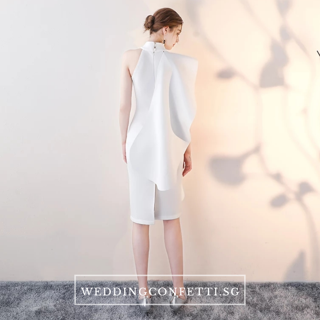 The Odellia Toga White / Pink Dress