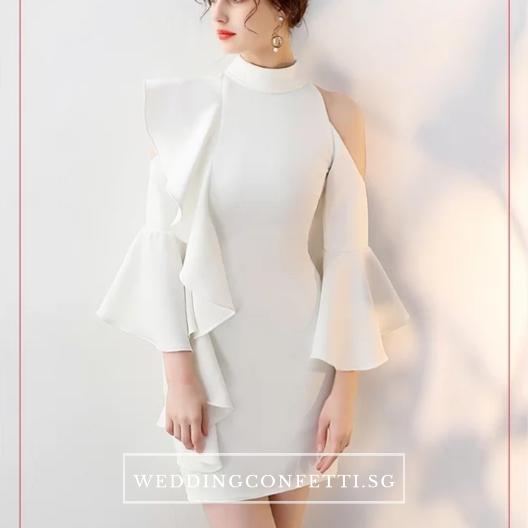 The Odellia Toga White / Pink Dress