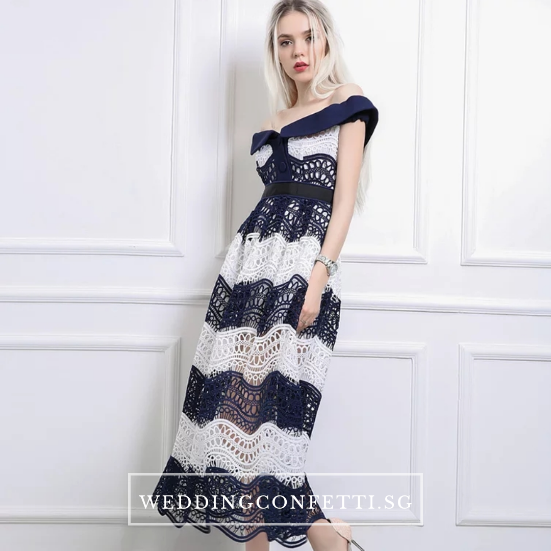 The Rosatel Lace Off Shoulder Gown