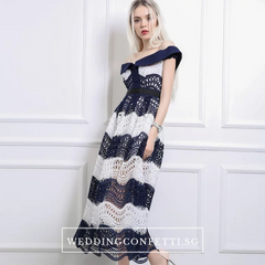 The Rosatel Lace Off Shoulder Gown