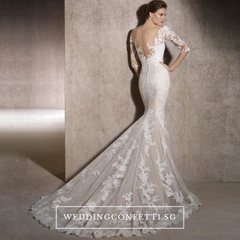 The Rossana Wedding Bridal Long Sleeves Gown (Customisable)