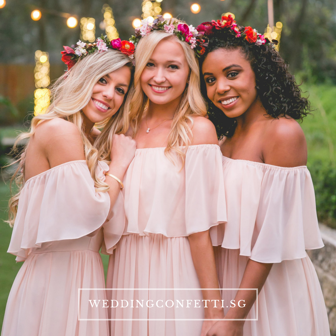 The Deserly Chiffon Bridesmaid Dress (Customisable)