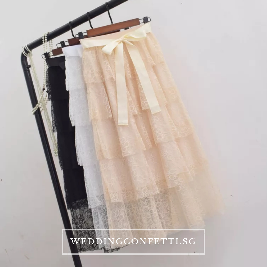 The Simone Bridesmaid Separates Layered Skirt