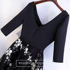 The Sharapova Long Sleeves Black Gown