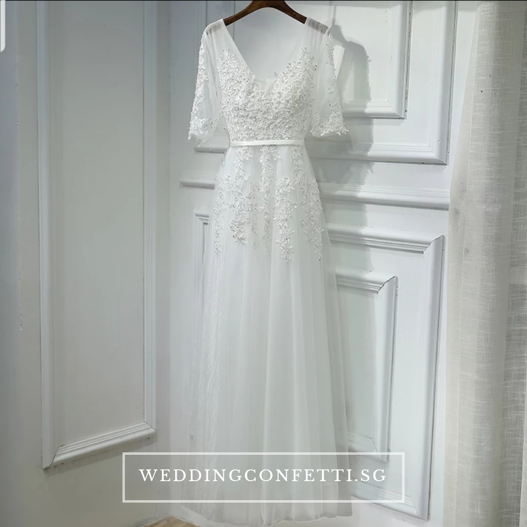 The Serena White/ Blue / Red / Pink / Black Long Sleeves Gown